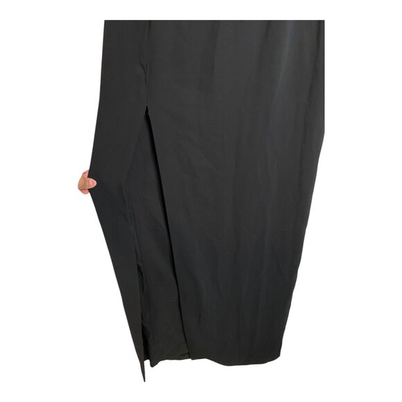 Amanda Uprichard Piazza small Maxi dress‎ gown black halter strapless open back - Picture 6 of 10